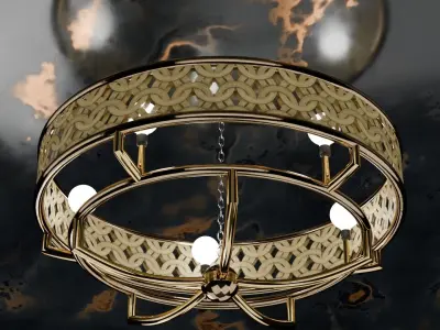 Ceiling lamp according to the 3D model 3D model