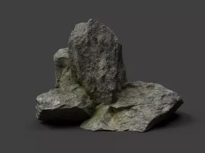 Rock 3-8 Low-poly 3D model