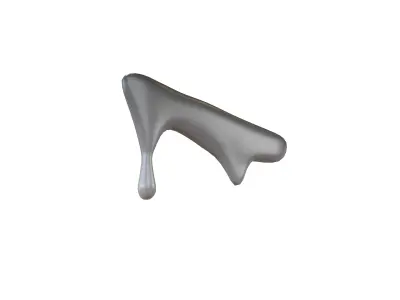 Liquid Drops v1 012 Low-poly 3D model