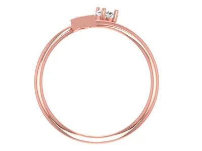 Women Light Weight Band Ring 3D print model 29