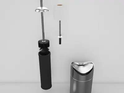 Bathroom Accessories Set 2 3D model