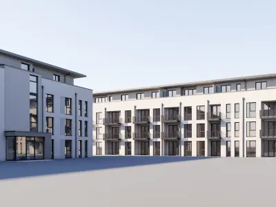 German Housing Complex 3D model