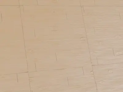 Natural Light Pine Wood Planks PBR Seamless Texture