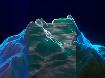 Fantasy Mountain Material Pack 3D model