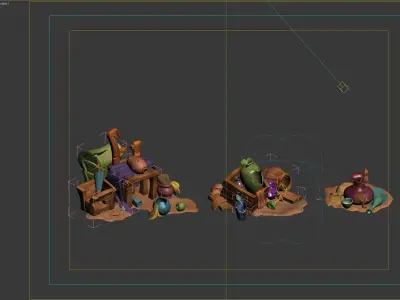 rubbish cartoon 3D model