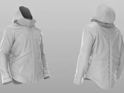 Si-Fi Costume All Parts 3D model