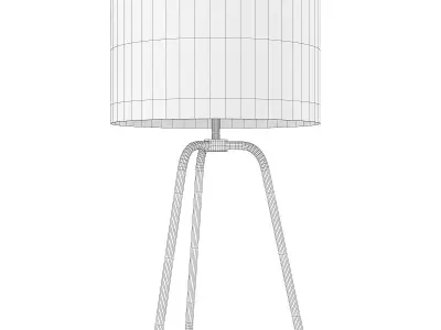 Marduk Brass LED Rotary Socket Table Lamp Low-poly 3D model