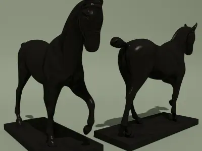Horse Statuette 3A 3D model
