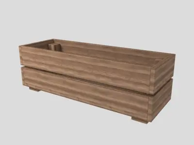 Stjarnanis flower box 3D model 3D model