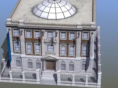 Museum Building 3D model