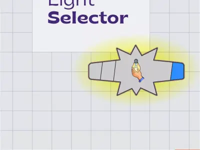 Houdini - Light selector Free 3D model