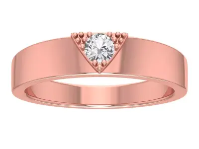 Solitaire Wedding Engagement Women Band Ring 3D print model purchase