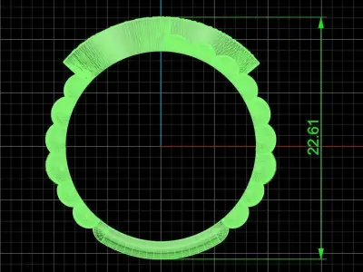 Jewelry ring 452 3D print model