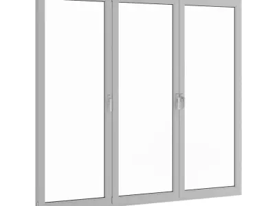 Metal Window 2824mm x 2360mm 3D model