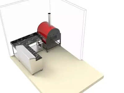 kitchen -oven  3D model