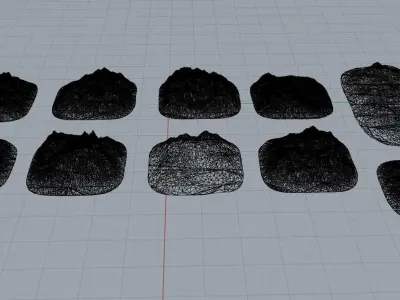 Small Sharp Rocky Obstacles 3D print model