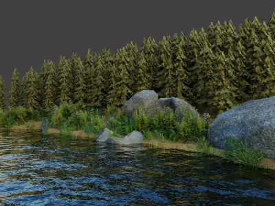 Small scene 3D model