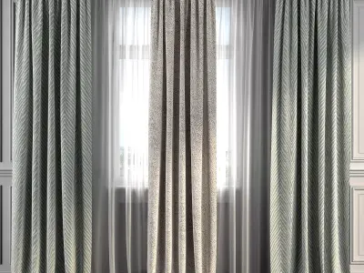 Curtain Set 275 3D model