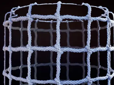 Seamless PBR stylized customizable net material textures Texture