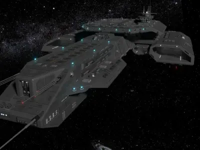 StarGate F-304 Daedalus Battlecruiser 3D model