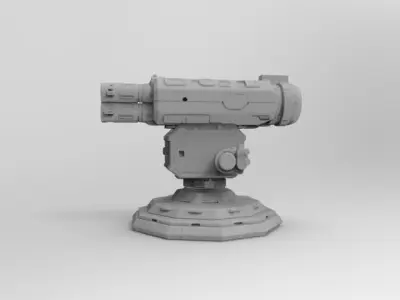 scifi weapon 1 3D print model