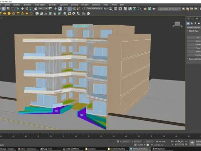 AK Residential Building Exterior Design 3D model