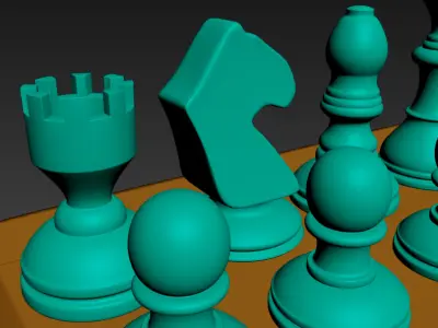 Chess Set 3D Print Model 3D print model