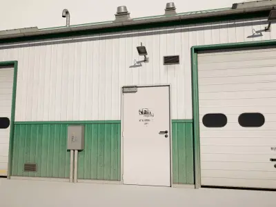  Industrial Farm Building 3D model