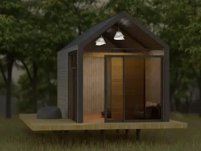 Nordic Barn Free 3D model