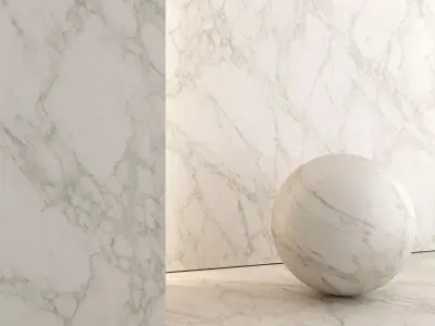 Marble Material and Porcelain Stoneware Tiles - Set 04 Texture