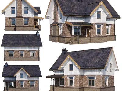 Modern house v76 3D model