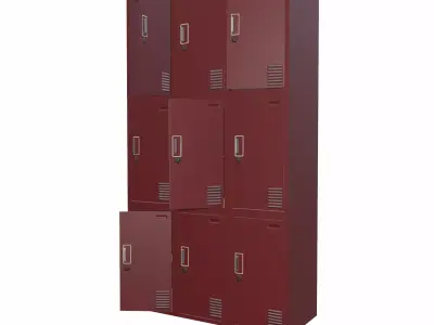 Locker Office - 02 Low-poly 3D model