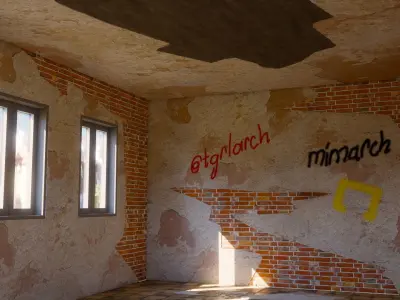 ABANDONED HOUSE Low-poly 3D model