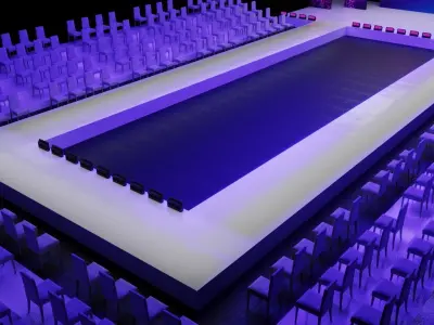 Fashion Show Catwalk Design 2 3D model