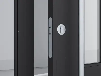 Aluminium door 230 3D model
