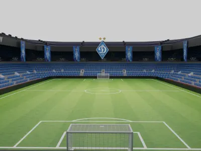 Dinamo Kiev Football Stadium Low-poly 3D model