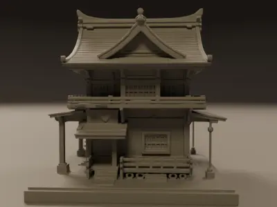 japanese temple 3D print model purchase
