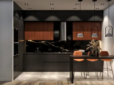 Hall interior 3D model purchase