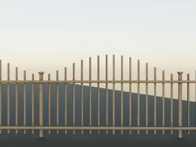Fence Pack Low-poly 3D model