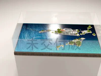 Shanghai Yangshan Container Shipping Terminal 3D model