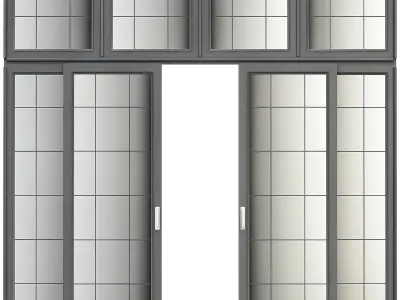 Door Collection 12 Pieces 3d model 3D model