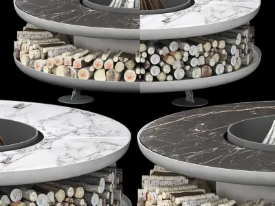 Fire pit moon 3D model