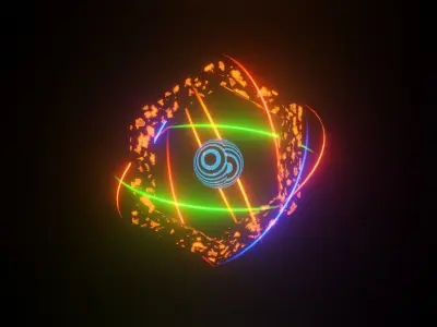 Trail light animation with some 3d model 3D model