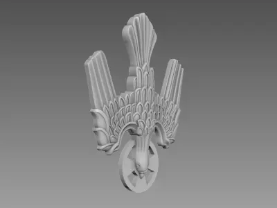 Symbol of the Holy Spirit of God relief 3D model