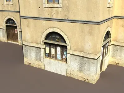 Apartment House 10 Low-poly 3D model