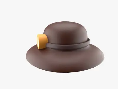 Travelling Hat 3D model