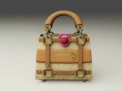Lady Femdom Handbag Low-poly 3D model