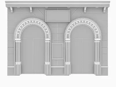 Classic Building 2 Low-poly 3D model