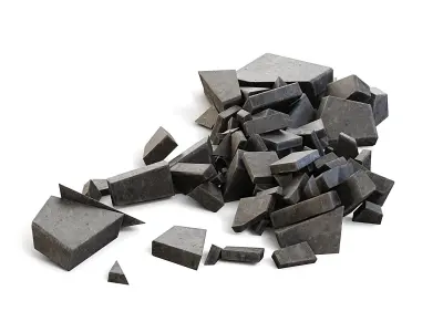 Stone Blocks Rubble 3D model