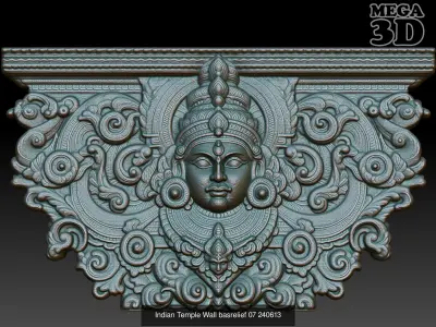 Indian Temple Wall basrelief Pack 240613